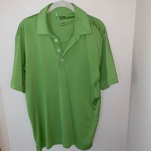 Mens adidas golf polo green